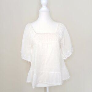 BLEND Denmark Whimsical Blouse Ivory Size XS